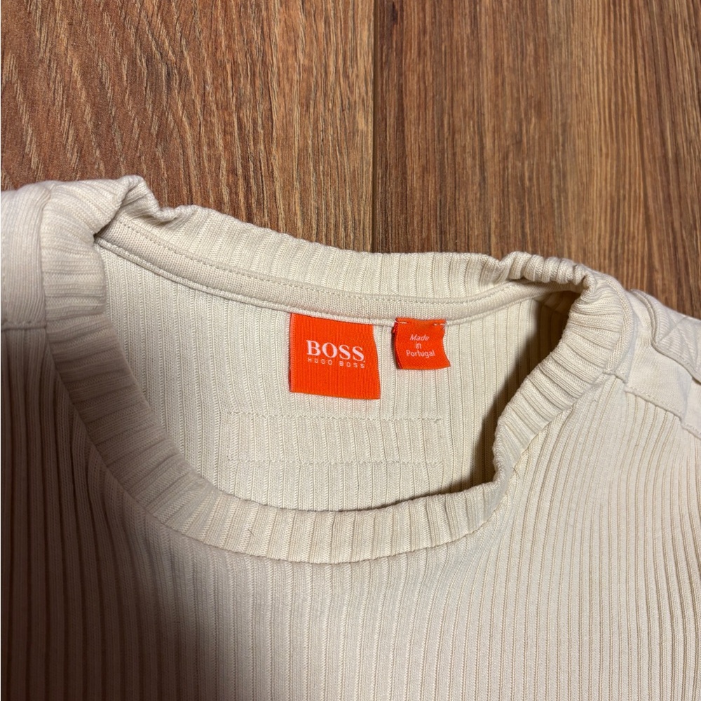 Hugo Boss Cream Thermal Sweater